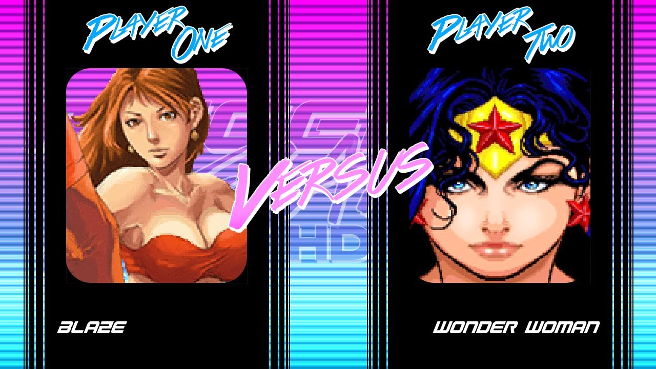 M.U.G.E.N Battles: Wonder Woman Vs Blaze Fielding