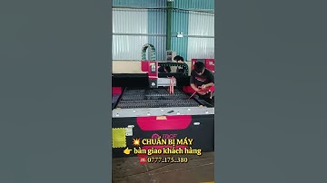 Chuẩn bị máy cắt laser giao khách hàng #laser #laserfiber #cokhi #cokhitrieuview #viral #trending