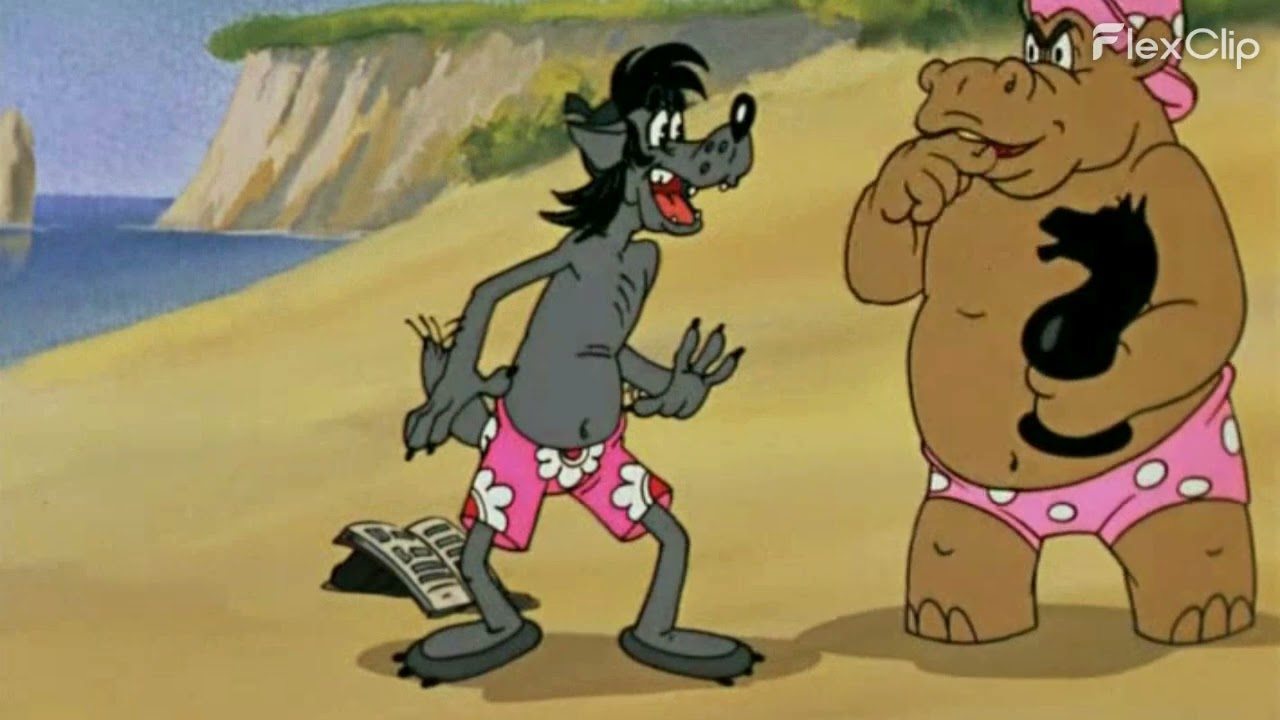 "He, who was with her before" by Vladimir Vysotsky ; animated using "Well, Just You Wait!"