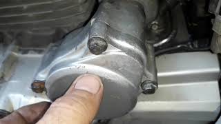 How to remove the starter motor from a 2011 CB 300R