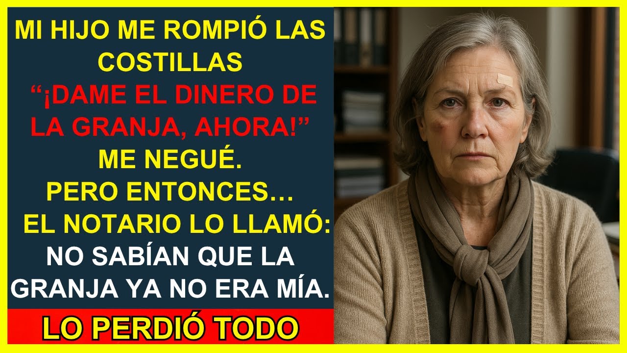Le di la vida, y aun así me la arrebató: mi hijo me rompió las costillas por el dinero de mi granja