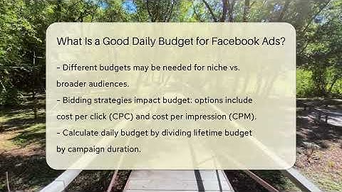What Is a Good Daily Budget for Facebook Ads? - Everyday-Networking