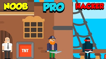 NOOB vs PRO vs HACKER - Mr Ninja Slicey Puzzles Part 5