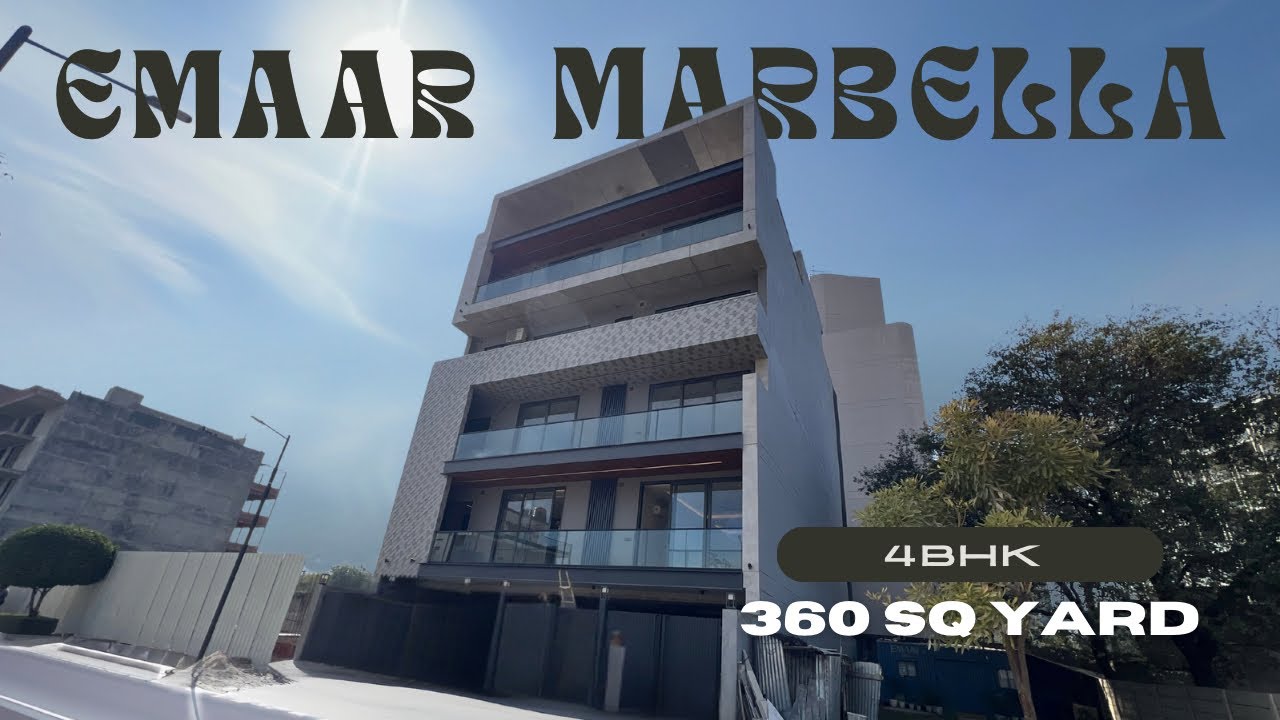  LIVE THE MARBELLA LIFE 🏡 | 360 SQ YD 4BHK | EMAAR GURGAON SEC-65 