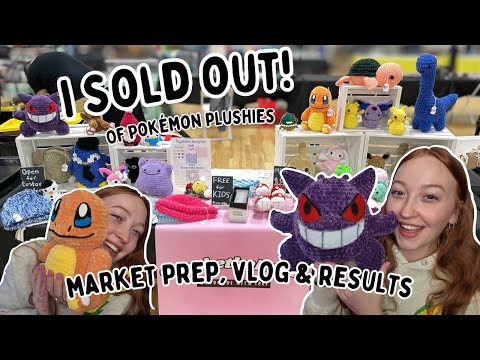 I SOLD OUT at a card show! 😍| Detroit Card Show | 🧶Crochet Market Prep & Vlog  thumbnail
