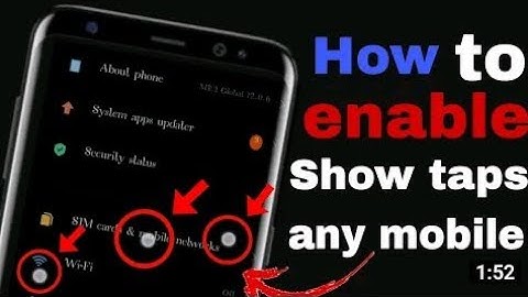 how to enable touch pointer in android || show touches android any phone - Hindi