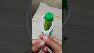 A secure double loop knot tying method 🪢 #ropeskills #tipsandtrick