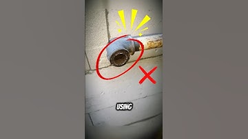 Remove Broken Thread Easily. #diy #plumbing #ideas #shorts