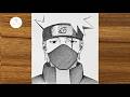 Easy Kakashi Drawing | How to Draw Kakashi Hatake | Step by Step for Beginners