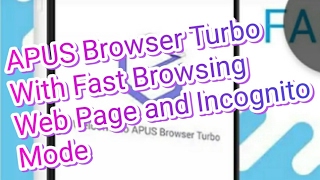 APUS Browser Turbo for Android - Fast Browsing Page and Incognito Mode screenshot 1