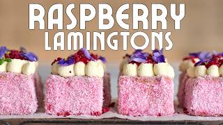 Raspberry Lamingtons Recipe | Made in My Bakery screenshot 1