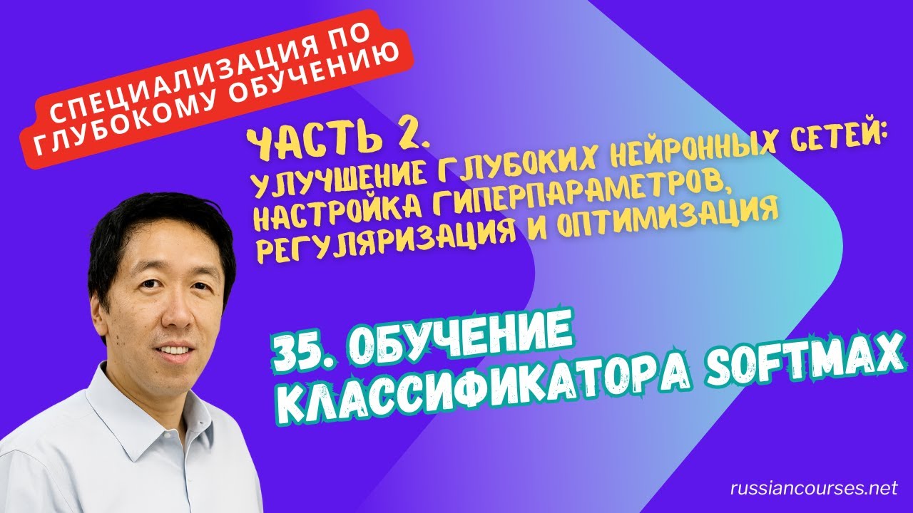 [Перевод] 35. Обучение классификатора Softmax - YouTube