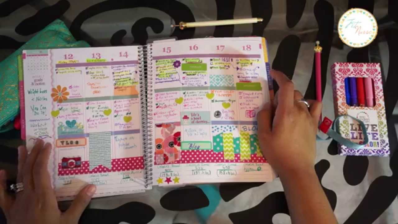 Nursing School How I use my Erin Condren Life Planner