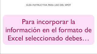 Video sobre como realizar una carga masiva de información mediante un archivo de Excel