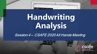 All Hands Session 4 - Handwriting Analysis