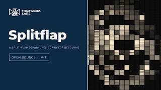 Full Splitflap — the picture on a split-flap departures board, for Resolume (free, open source) Guide