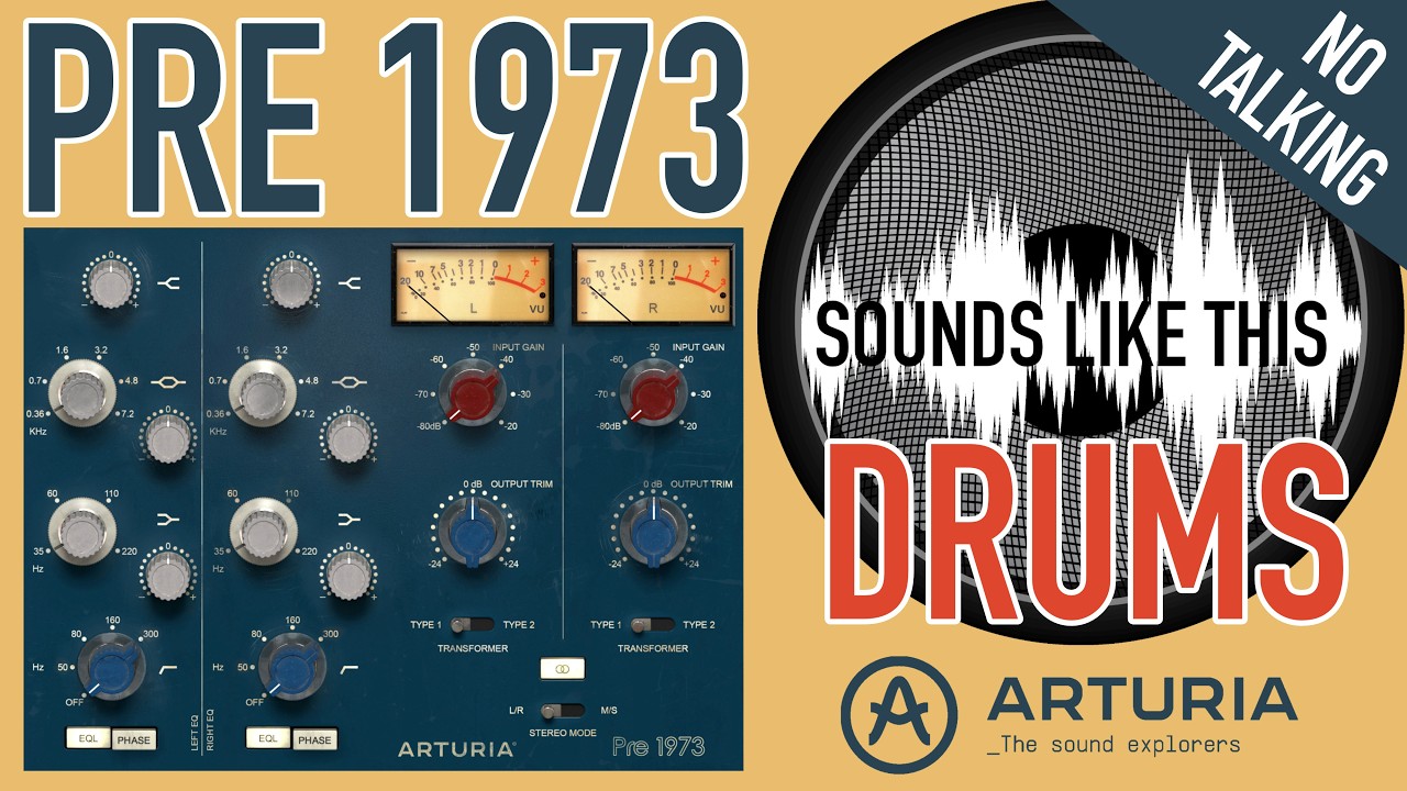 Arturia PRE 1973 | DRUMS | Sounds Like This (No Talking)