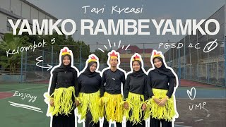 Tari Kreasi Yamko Rambe Yamko Mata Kuliah Seni Budaya dan Prakarya dari Kelompok 5 PGSD 