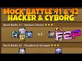 Mock battle 41  42  hacker  cyborg summoners war