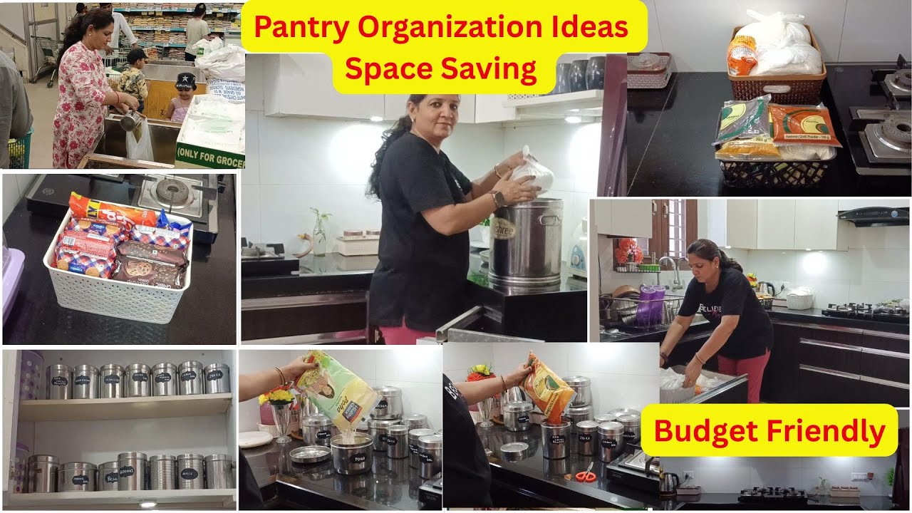 How to smartly organize kitchen pantry | Space saving and money Saving ...