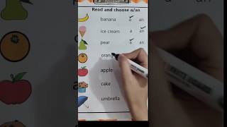 Use Of Article a/an English Worksheet For LKG UKG Class Kids 😎#shorts#learning#kids#learn#kidsstudy