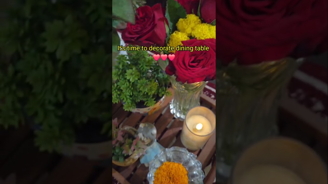 Refresh your dining table 