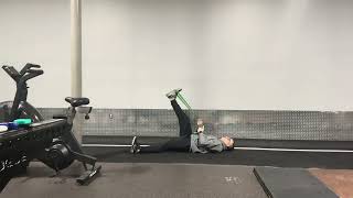 Supine Banded Hamstring Stretch