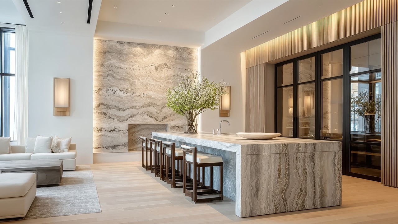 How to Designing Fluid Interior Transition Between Living, Kitchen ...