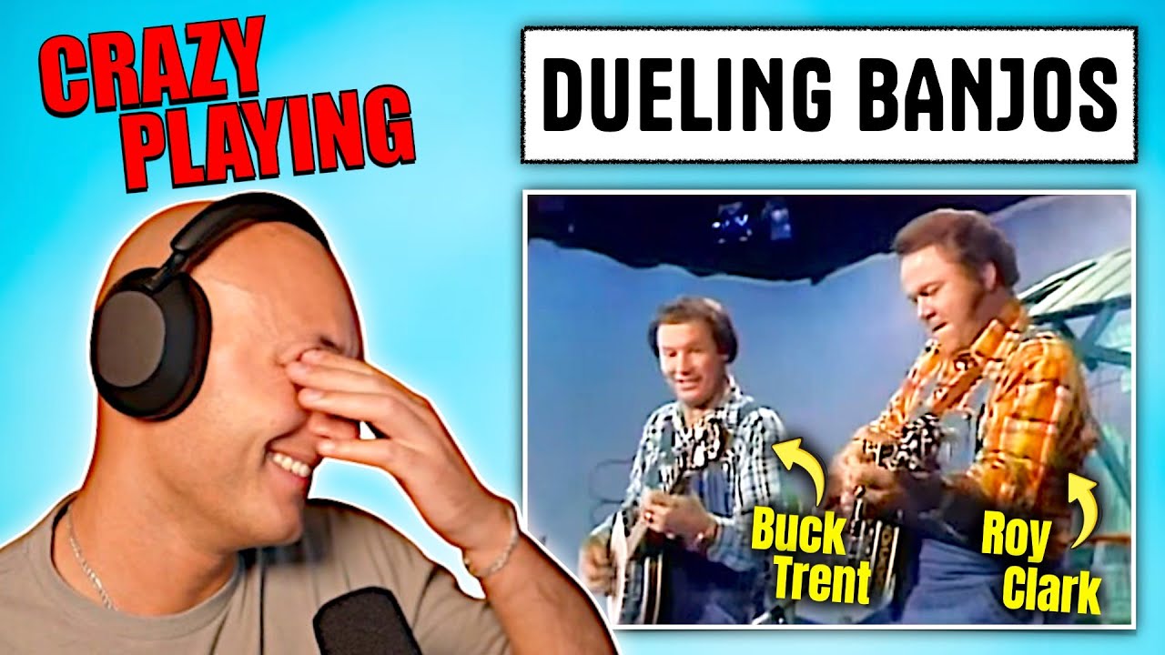 More guitar MADNESS! Roy Clark & Buck Trent - 'Dueling Banjos' (classical musician reacts/analyses)