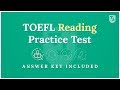 TOEFL Practice Test - The Reading Section