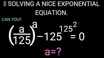 A Nice Olympiad Exponential Equation | Exponential Equation | Olympiad Math Question.