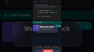 3D Glass Login Page Using HTML CSS & JavaScript 🔥 | Glassmorphism UI Design
