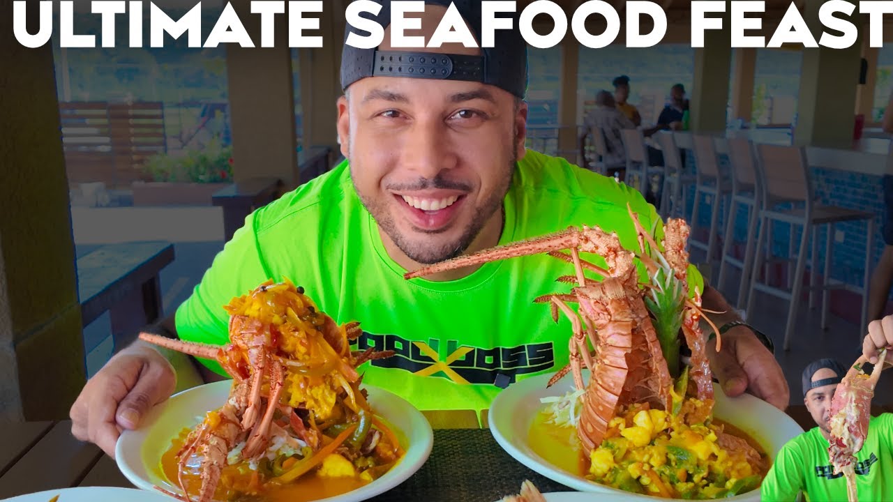 MASSIVE SEAFOOD FEAST OF KING CRAB LOBSTER AND FISH!!! JAMAICA FOOD HISTORY AND CULTURE! YouTube