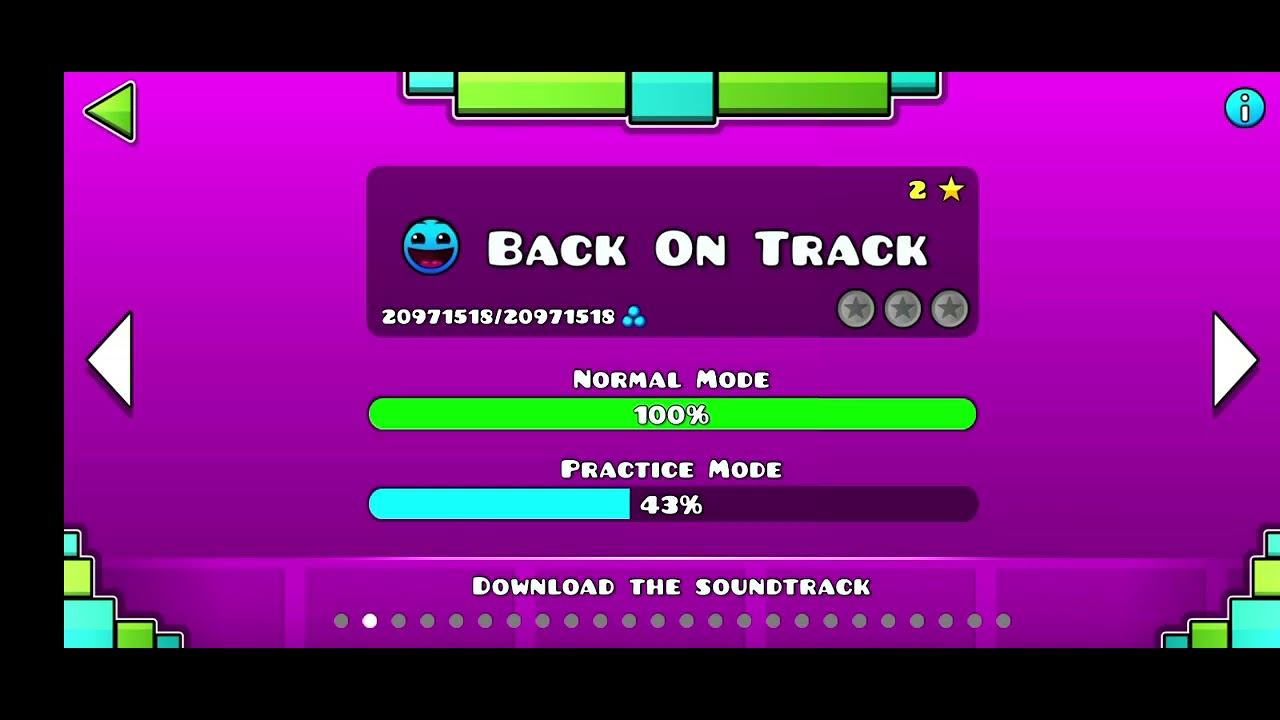 Playing geometry dash part 1 - YouTube