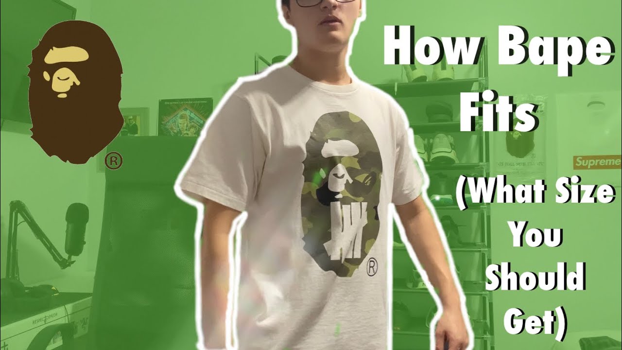 how-bape-fits-what-size-you-should-get-youtube