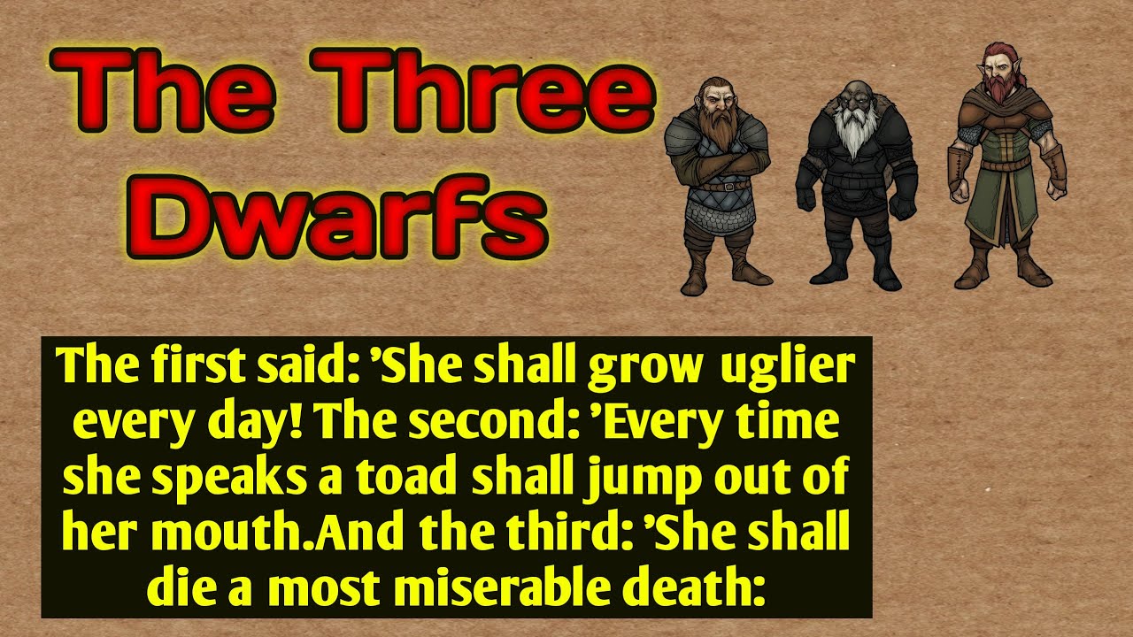 The Three Dwarfs | English stories | Stories Gate | English Fairy Tales | Bed Time Story