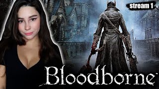 BLOODBORNE | Линда играет в Бладборн полное прохождение на русском | Стрим 1