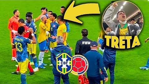 NEYMAR TRETOU DO MEU LADO! | BRASIL 1 X 0 COLÔMBIA | feat JUKANALHA e GONZE!
