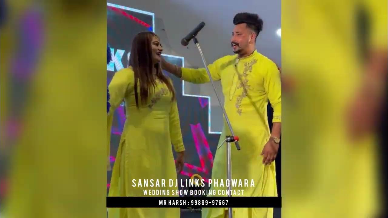 VCR Gippy Grewal & Neeru Bajwa Best Bhangra Performance Sansar Dj Links Phagwara Dj Sansar