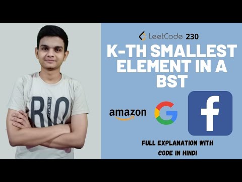 Kth Smallest Element in Binary Search Tree || With code || in Hindi