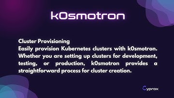 k0smotron: Simplified Kubernetes Cluster Management #cybersecurity #technology #ai #Cyprox
