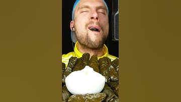 mukbang daun singkong rebus