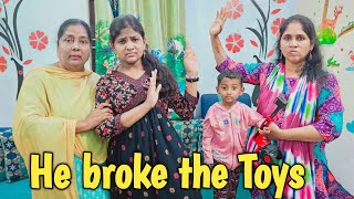 He broke the Toys 🧸 | comedy video | funny video | Prabhu Sarala lifestyle