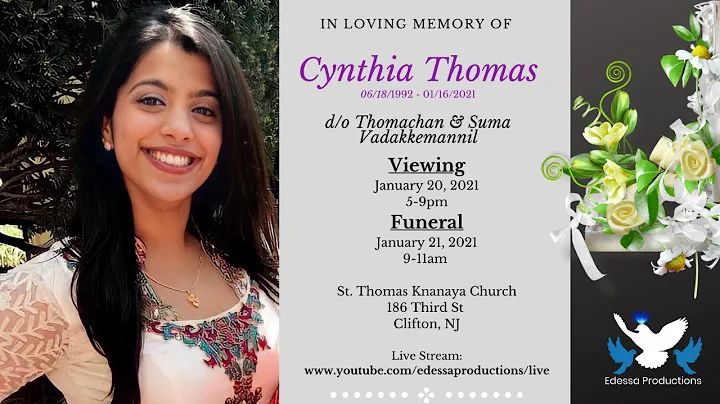 Cynthia Thomas - Funeral Service