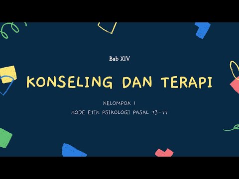 Video: Etika Dalam Psikoterapi Dan Kaunseling Psikologi Rusia: Analisis Masalah