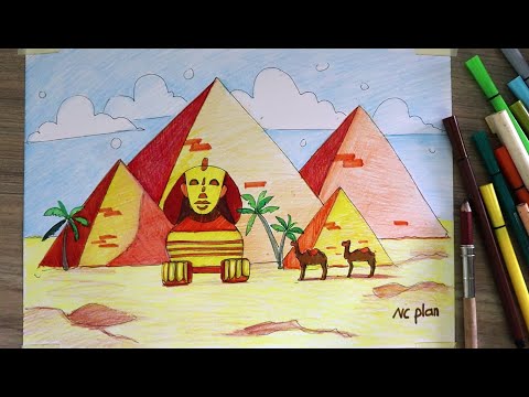 Video Vẽ tranh AI CẬP cổ đại # 2 trong mắt em _ Vẽ kim tự... - youtube