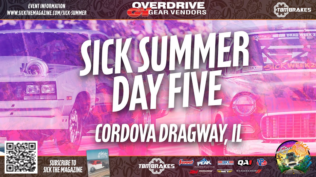 BangShift Sick Summer 2023 Day Five Live Stream From Cordova Dragway, Presented By Gear Vendors