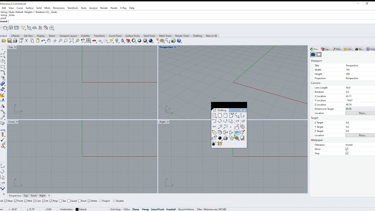 Moving tools to a toolbar in rhino - YouTube