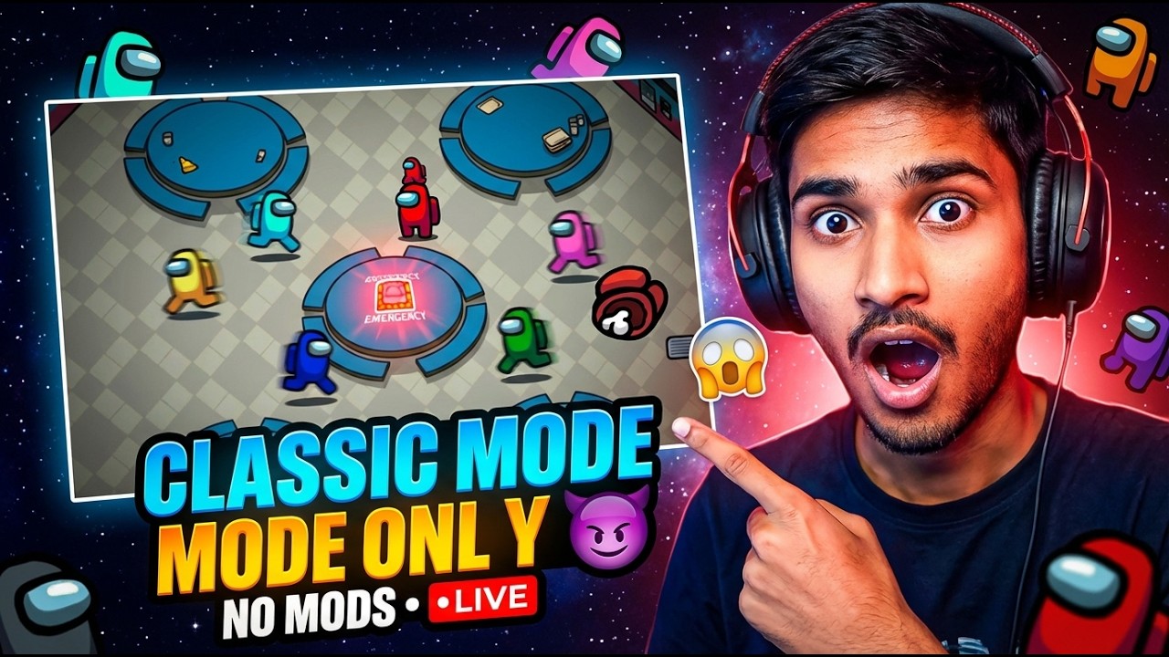 AMONG US LIVE 🔴 CLASSIC MODE ONLY 😱 ROAD TO 2K SUBSCRIBERS