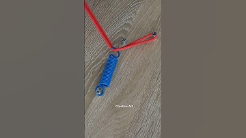 The Smart Way to Install a Spring Using Only Rope - DIY #shorts #asmr #knots #viral
